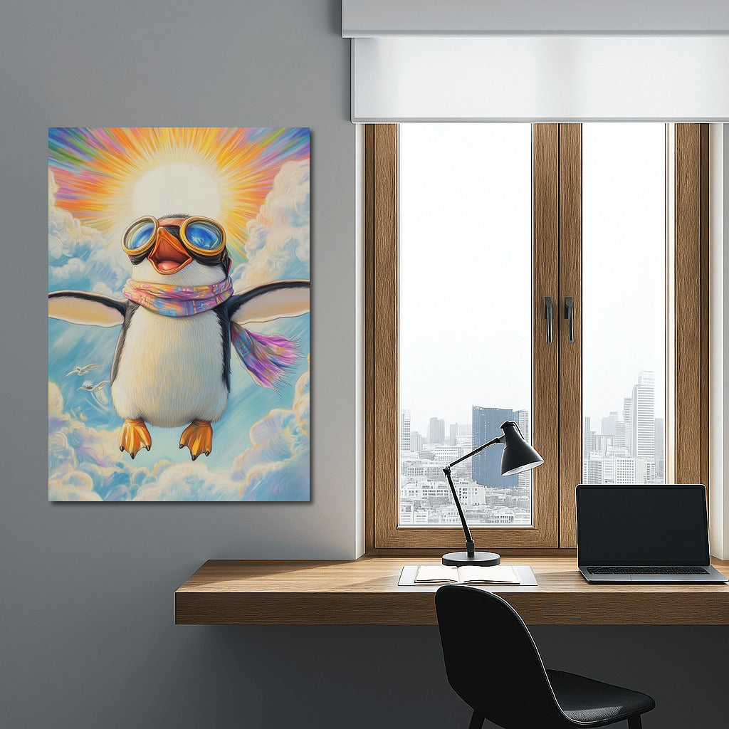 Sky Penguin: Flight in Glasses