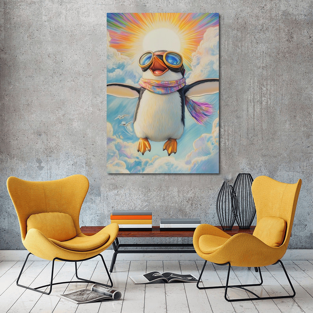 Sky Penguin: Flight in Glasses