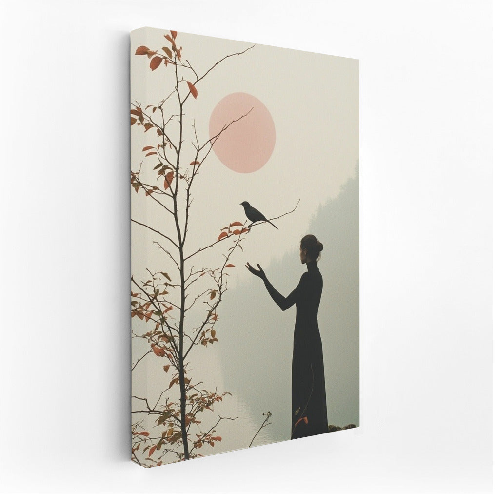 Silhouette in Pink Dawn