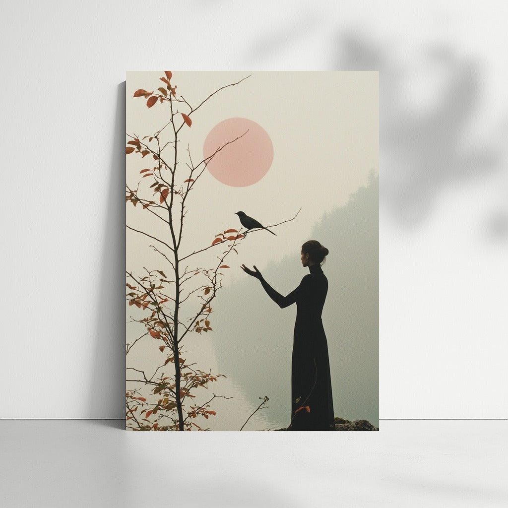 Silhouette in Pink Dawn