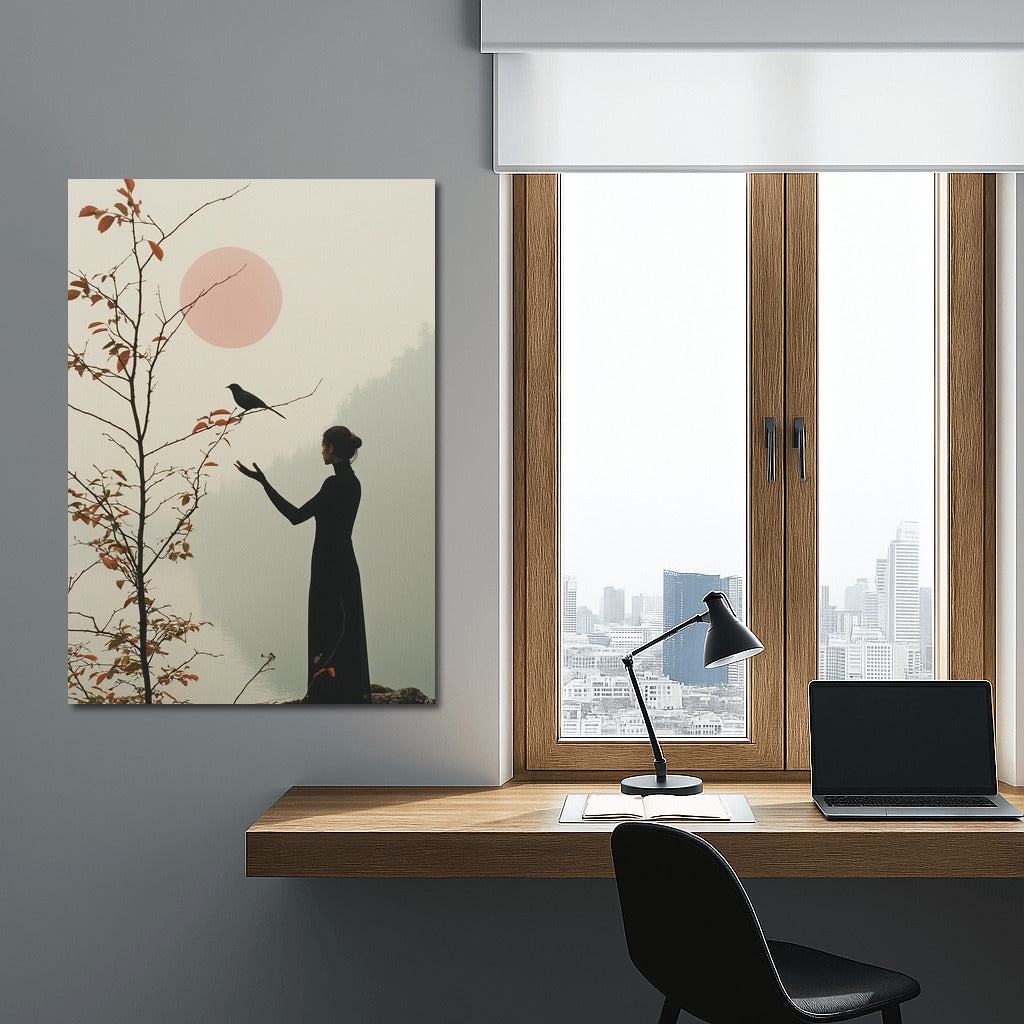 Silhouette in Pink Dawn