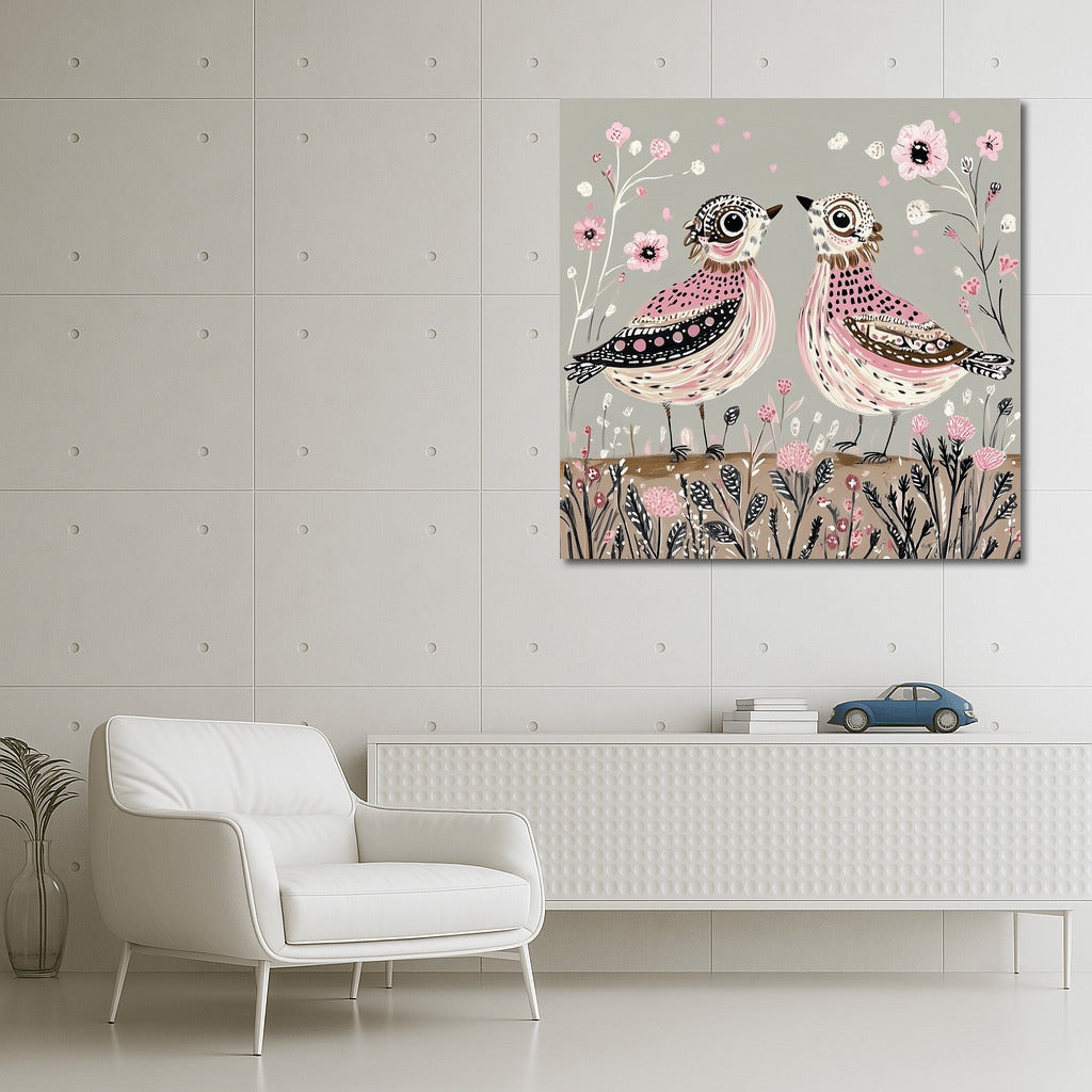 Bird Waltz in Flower Paradise