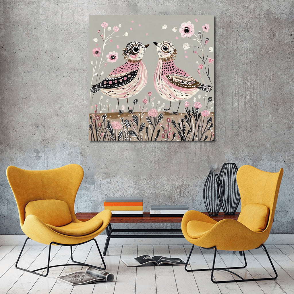 Bird Waltz in Flower Paradise