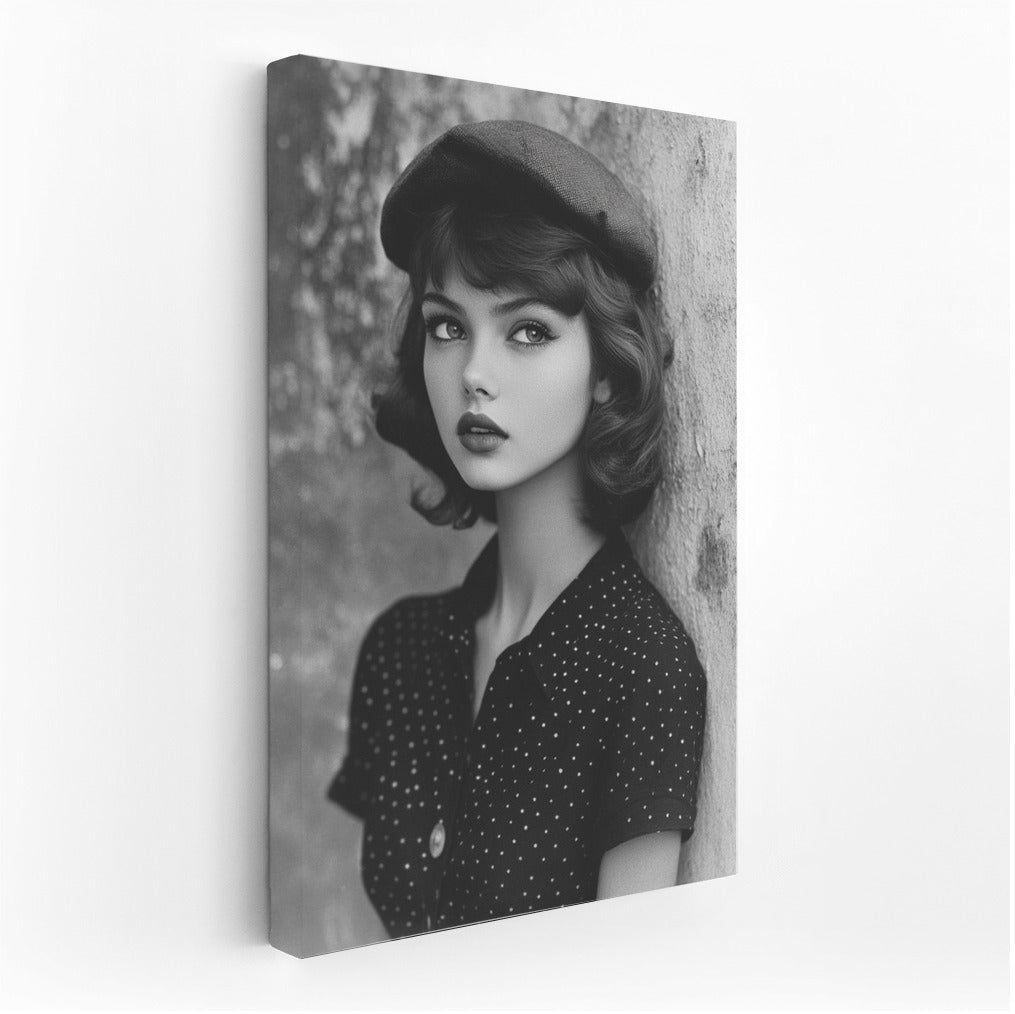 Beret and Mystery: Retro Charm