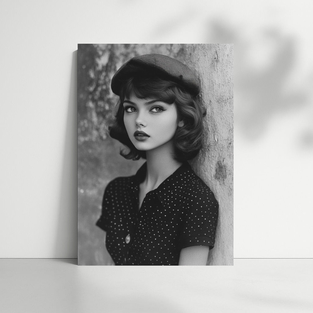 Beret and Mystery: Retro Charm