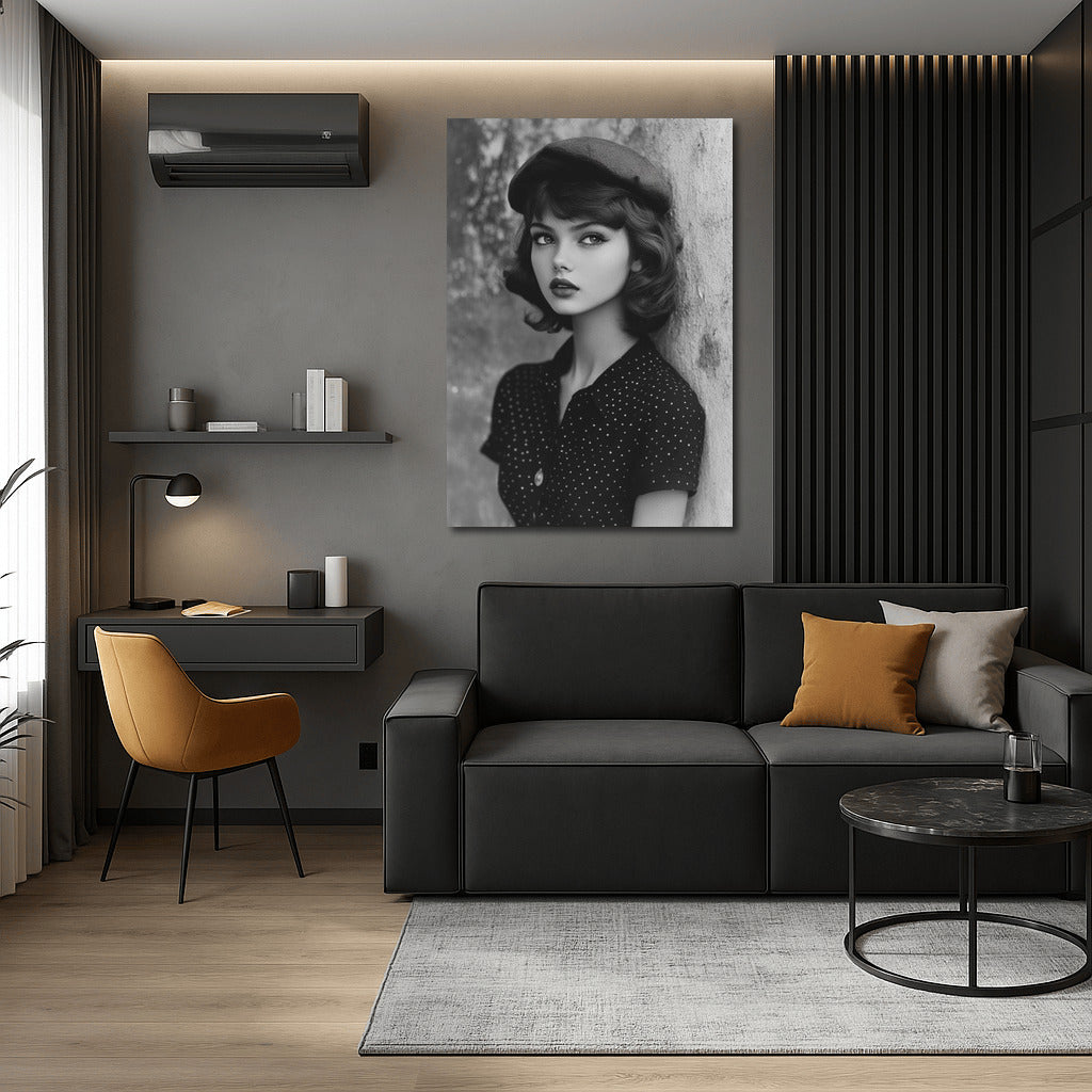 Beret and Mystery: Retro Charm