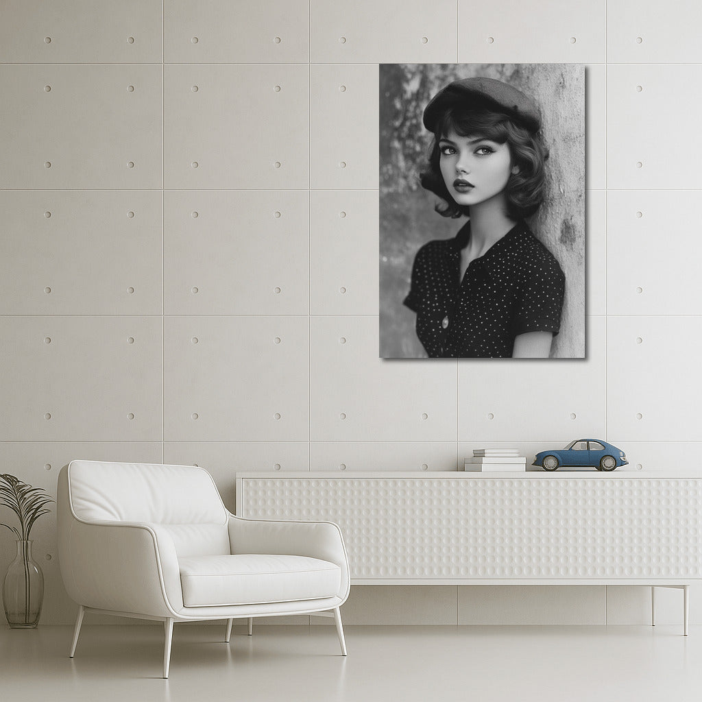 Beret and Mystery: Retro Charm