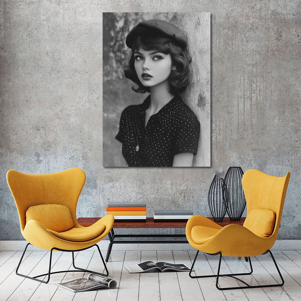 Beret and Mystery: Retro Charm