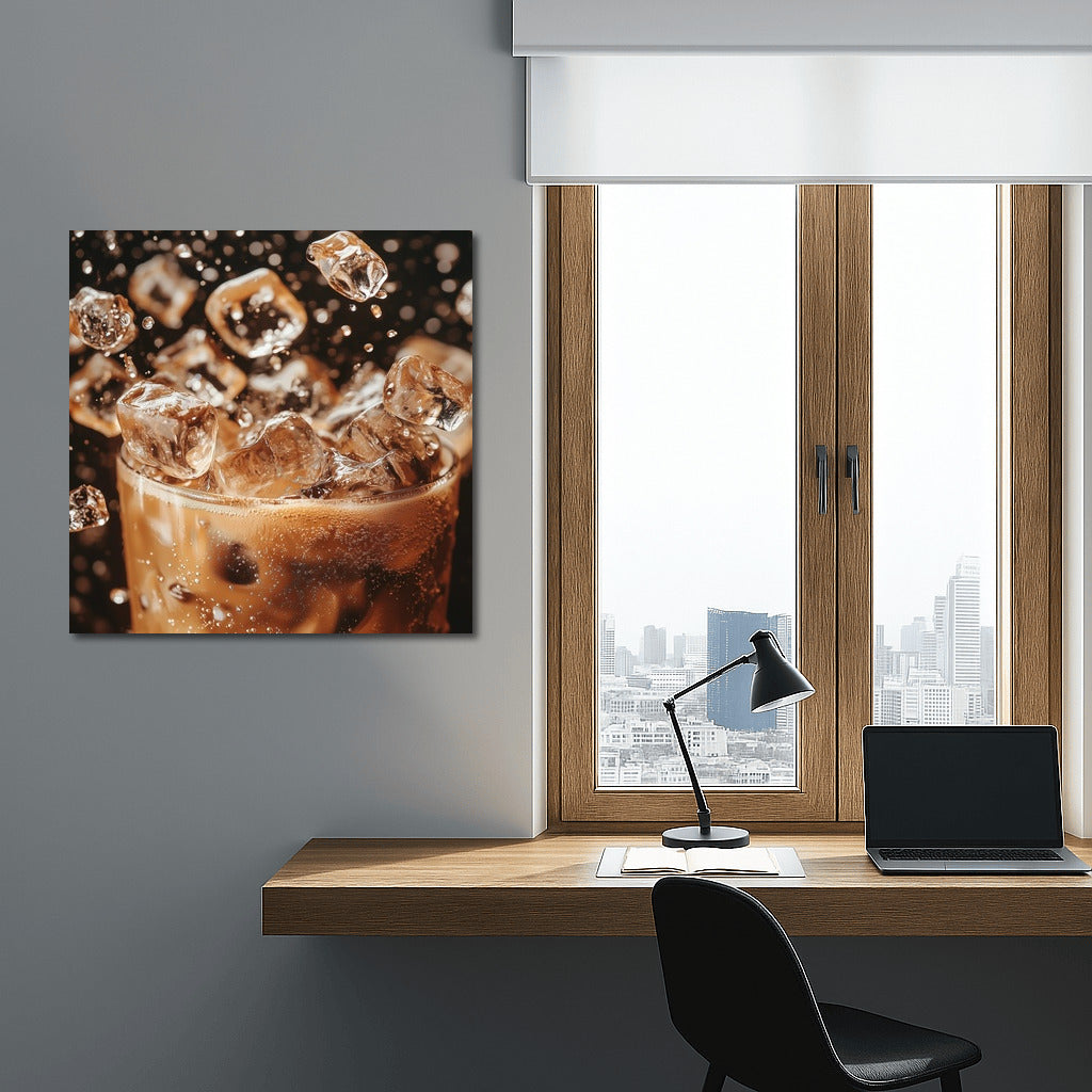 Coffee Dance of Ice Floes: Light and Facets