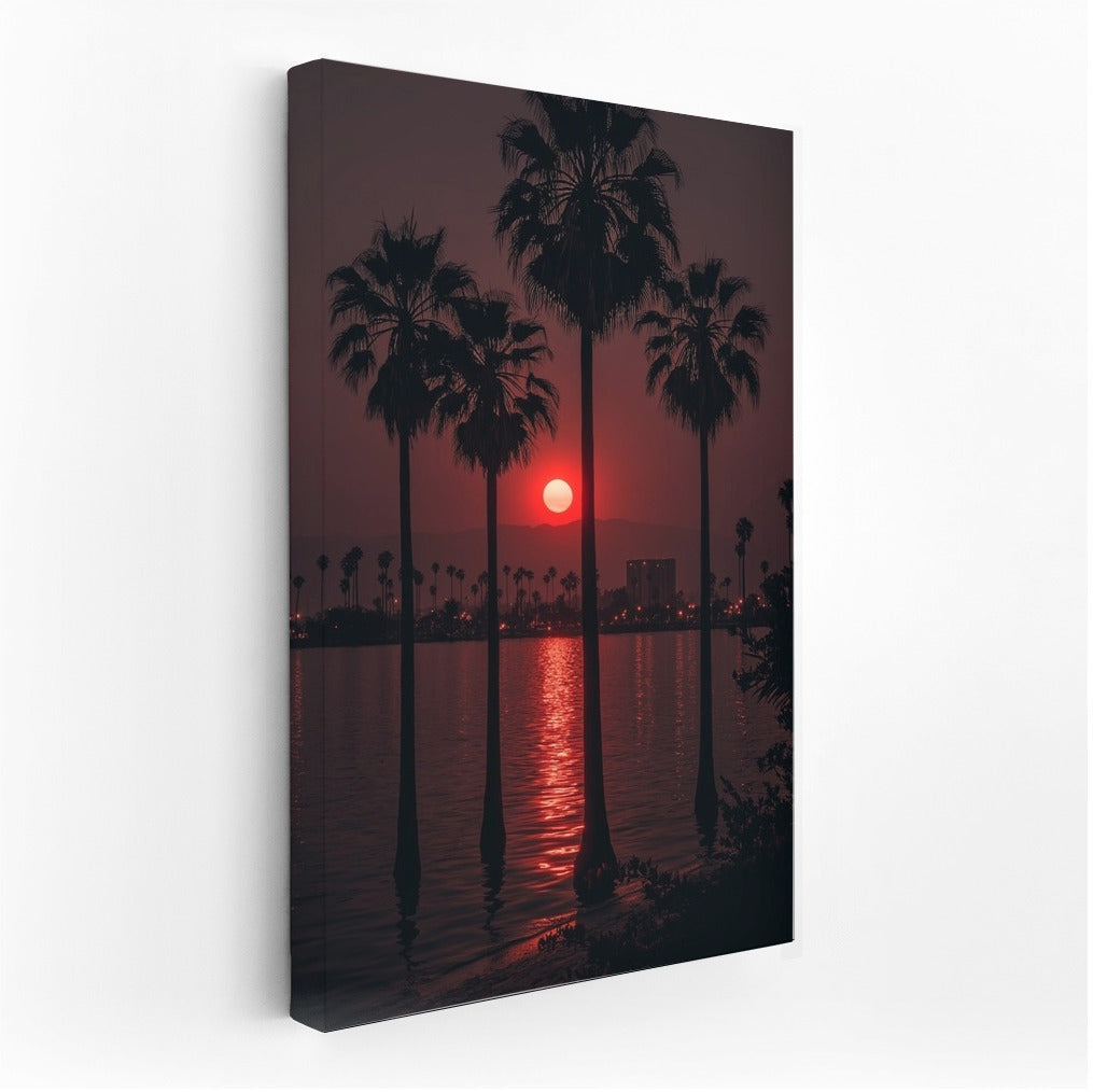 Dance of the Palms in the Sunset Embrace