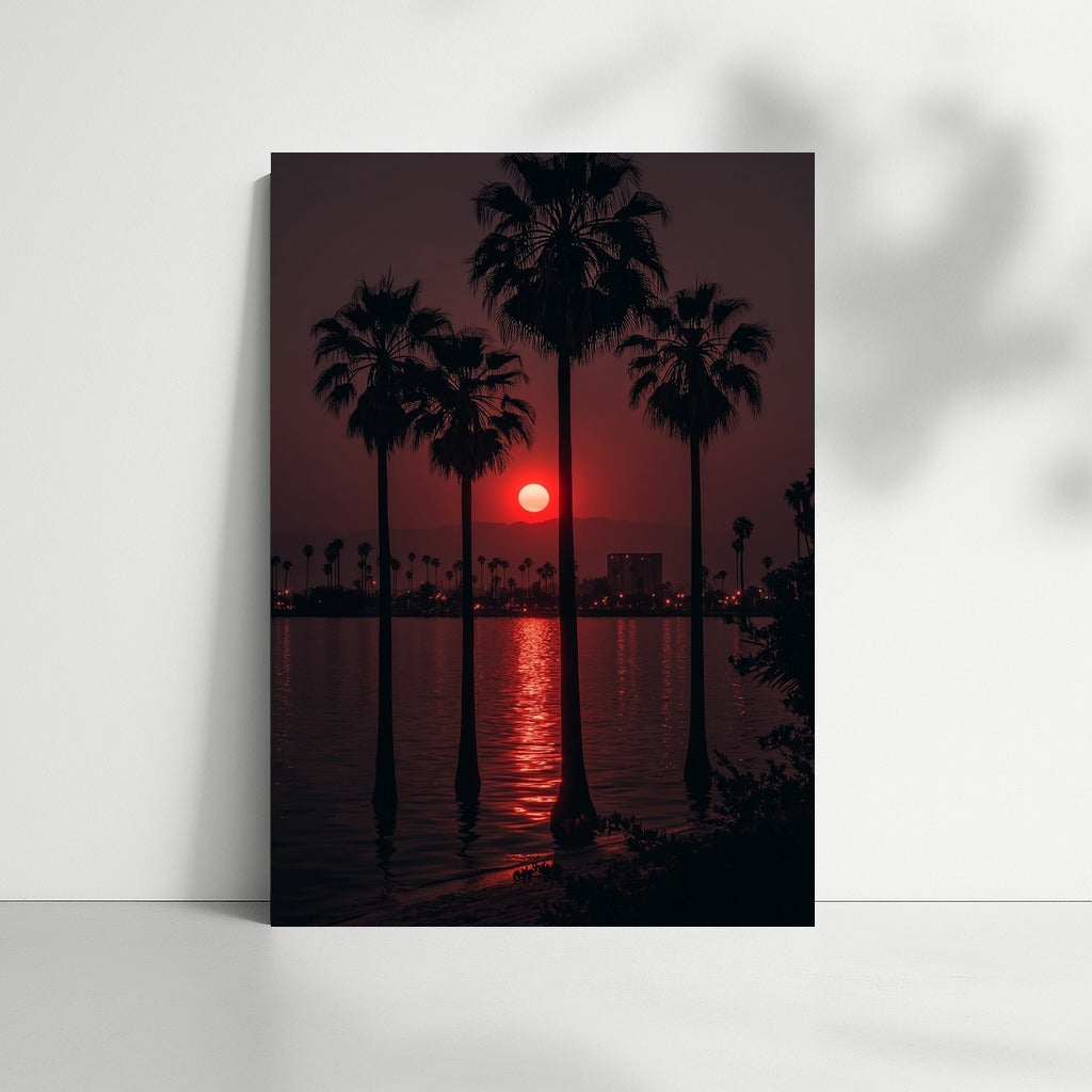 Dance of the Palms in the Sunset Embrace