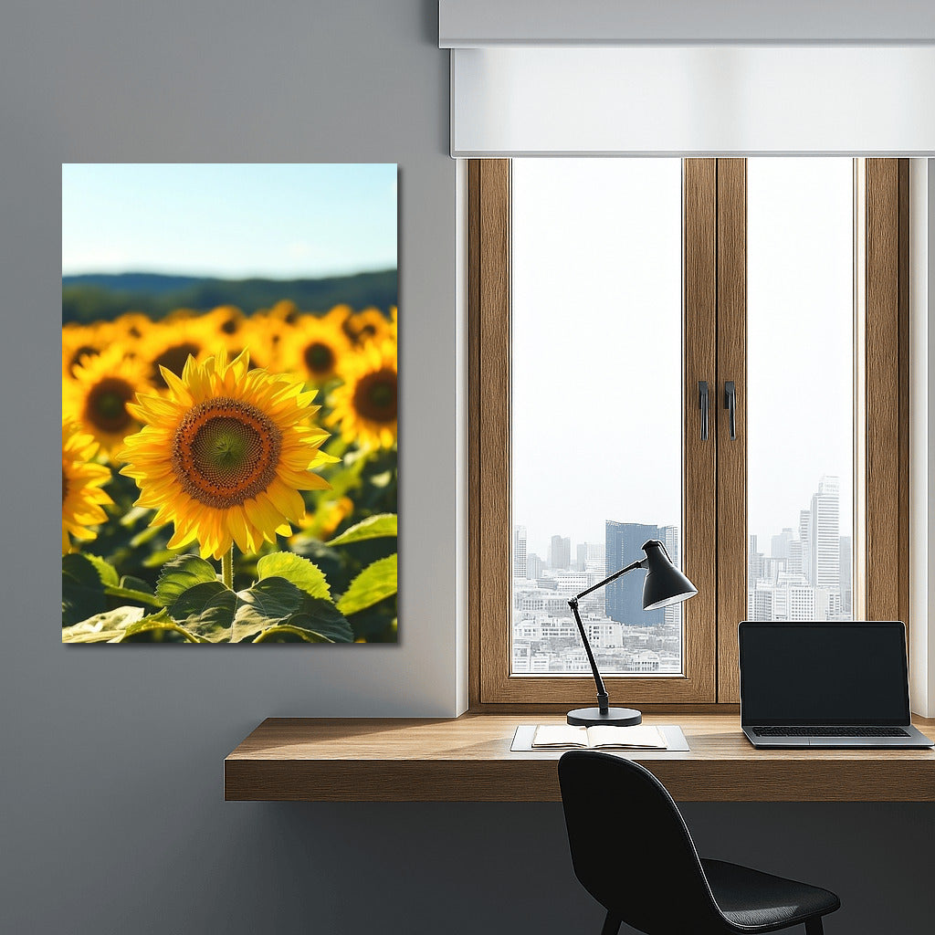 Sunflowers in the Embrace of Summer