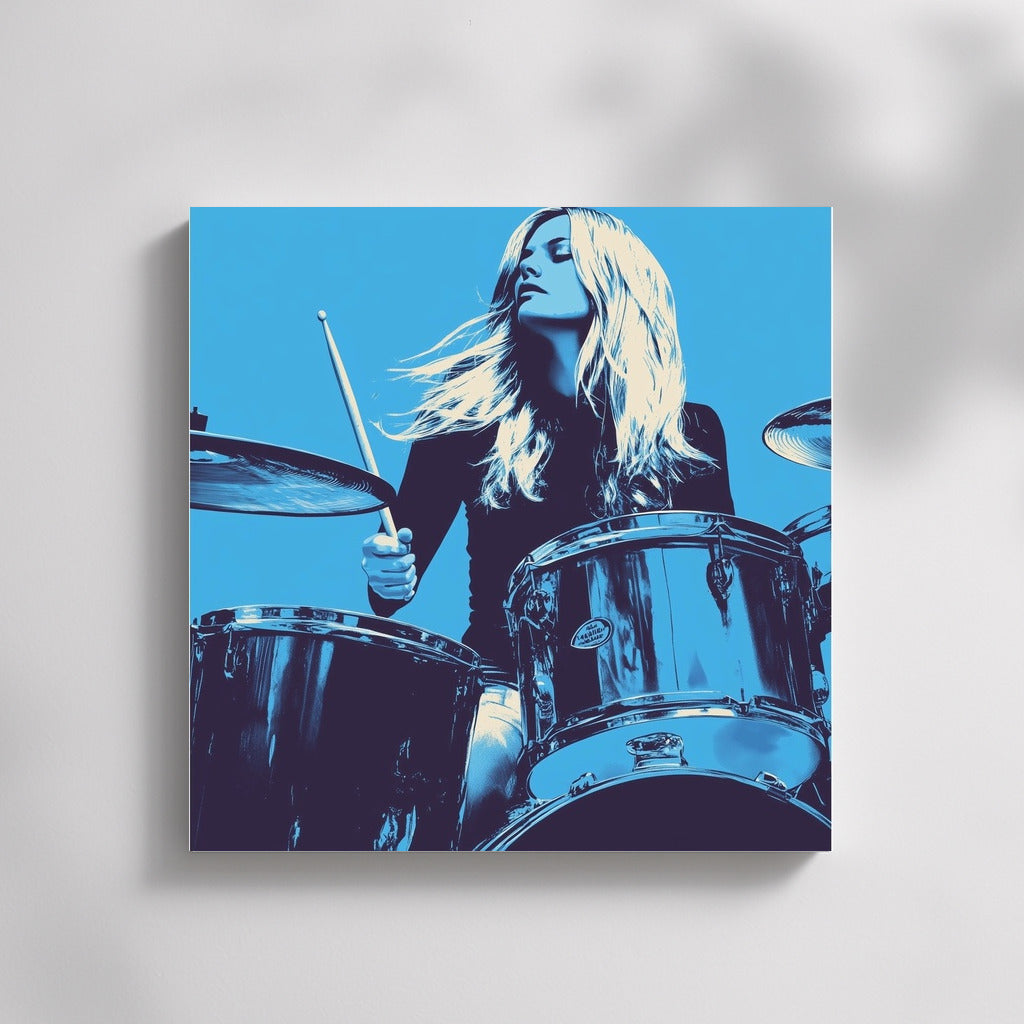 Rhythm in Silhouette: The Energy of the Drummer