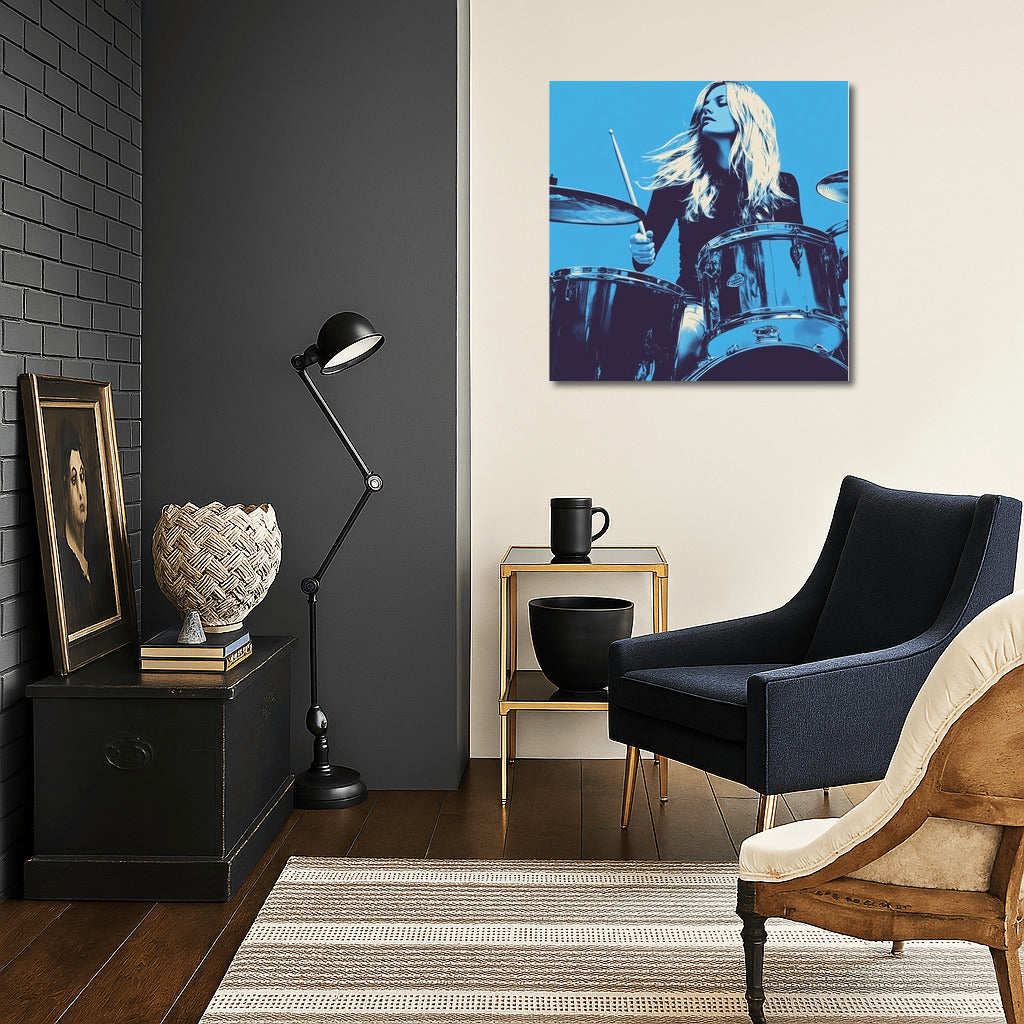 Rhythm in Silhouette: The Energy of the Drummer