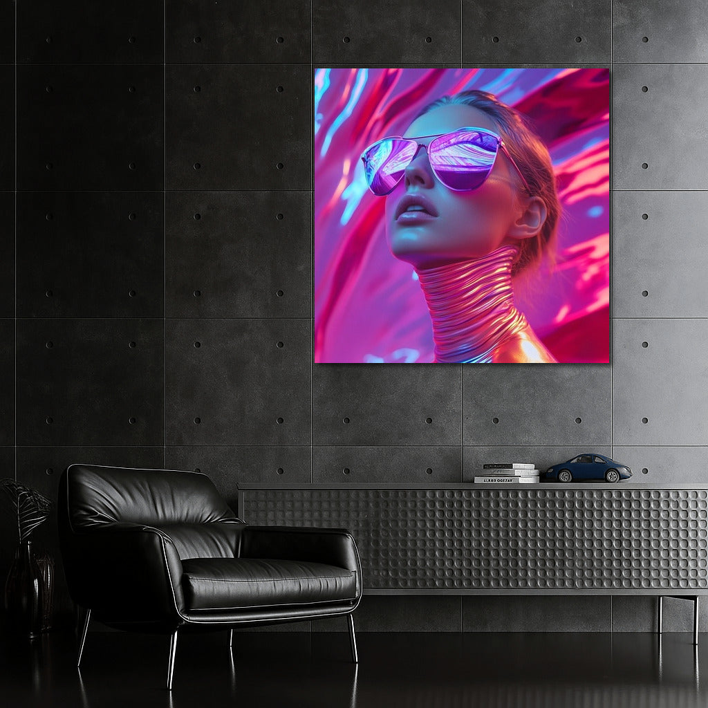 Neon Breakthrough: Reflections of the Future