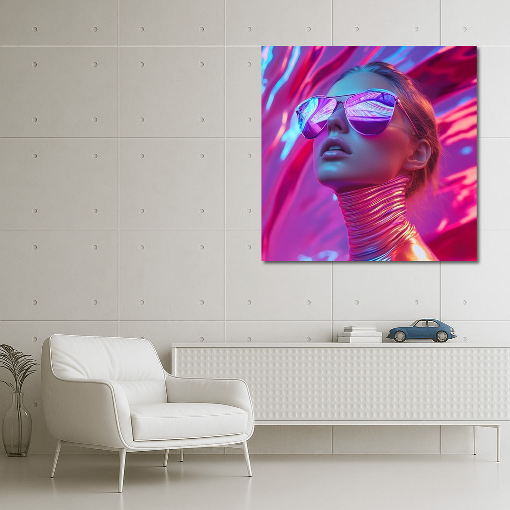 Neon Breakthrough: Reflections of the Future