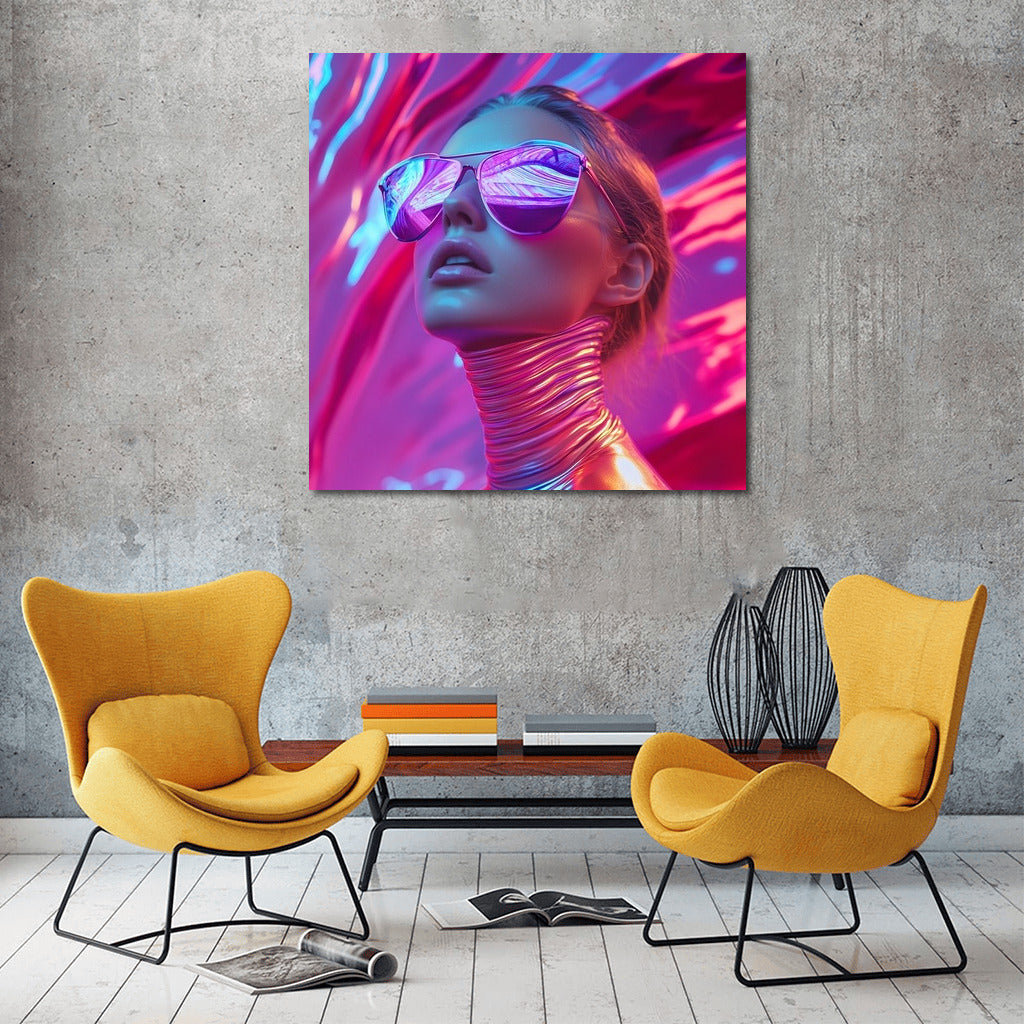 Neon Breakthrough: Reflections of the Future