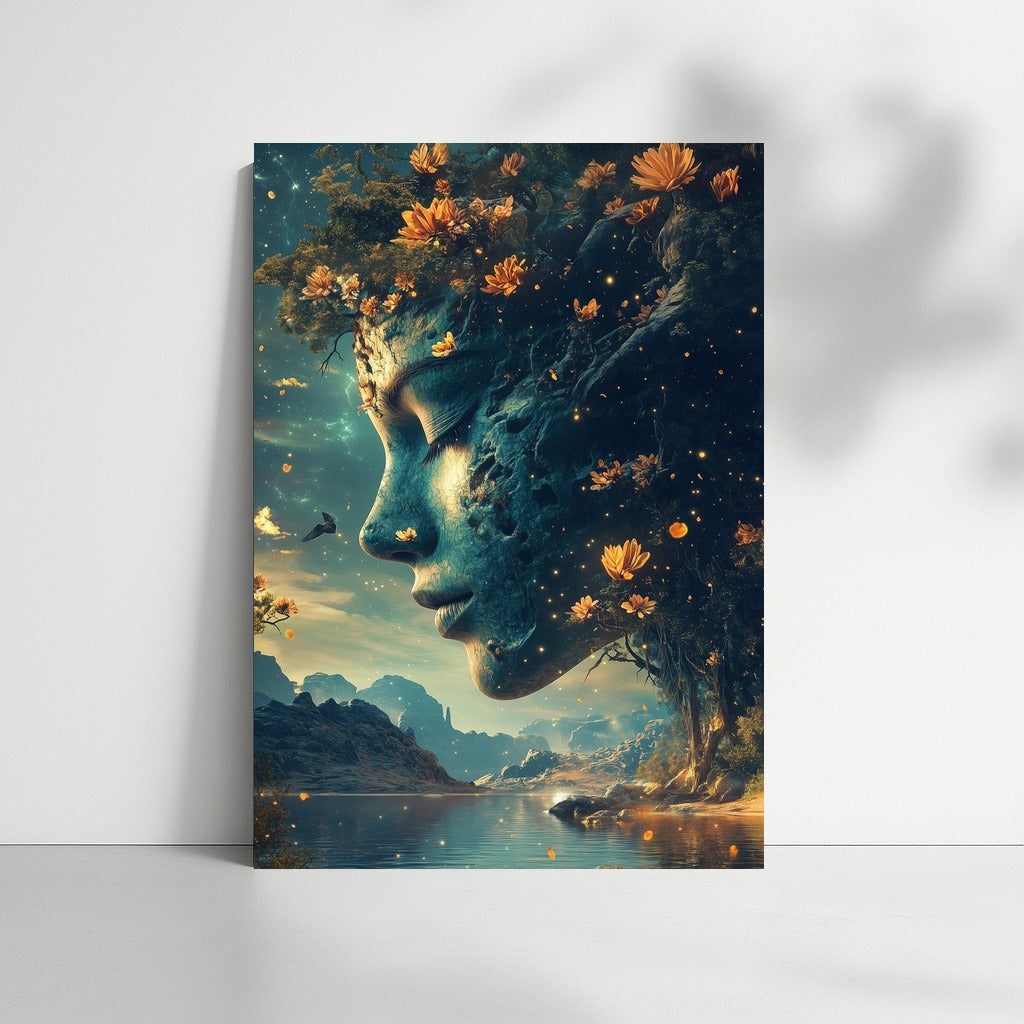 The Face of the Universe: Harmony of Flowers and Stars