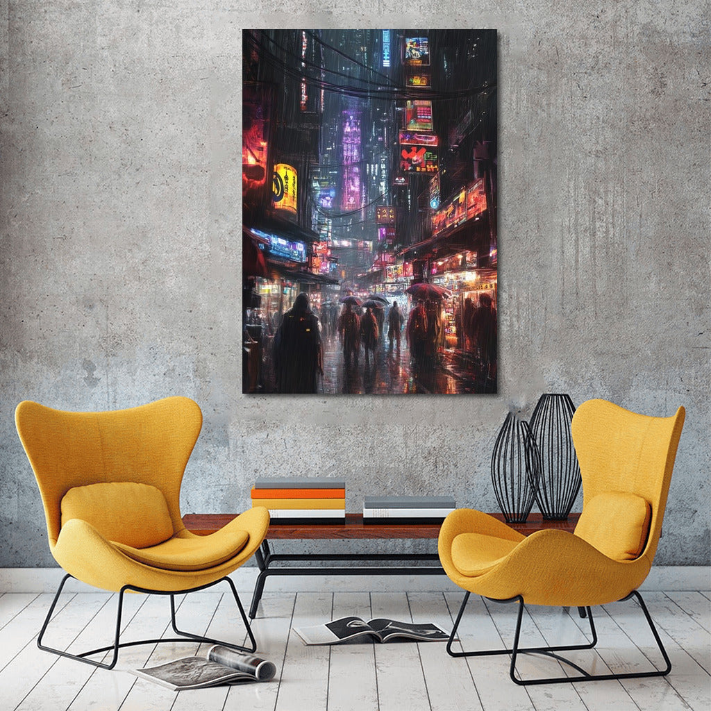 Megapolis in the Rhythm of Rain