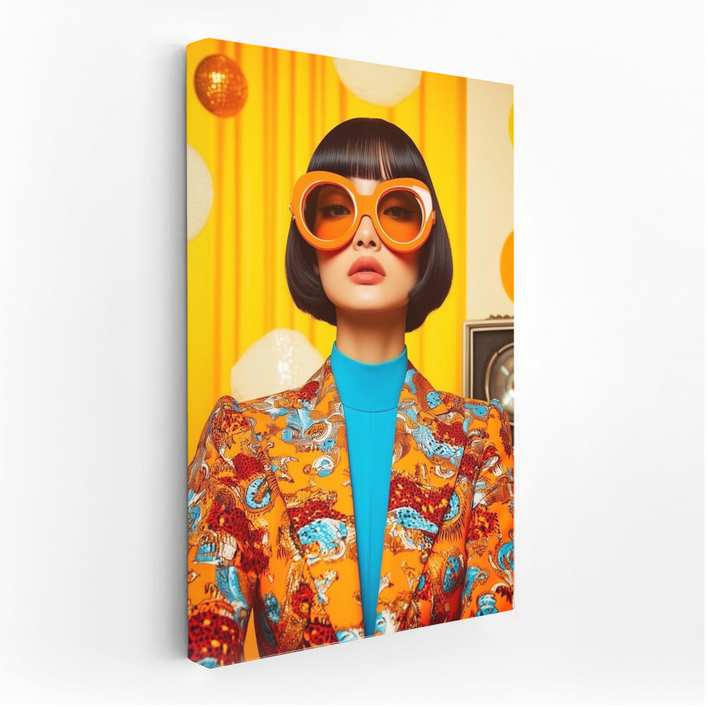 Orange Look: 70s Style in Faces