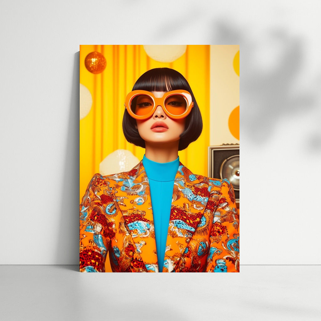 Orange Look: 70s Style in Faces