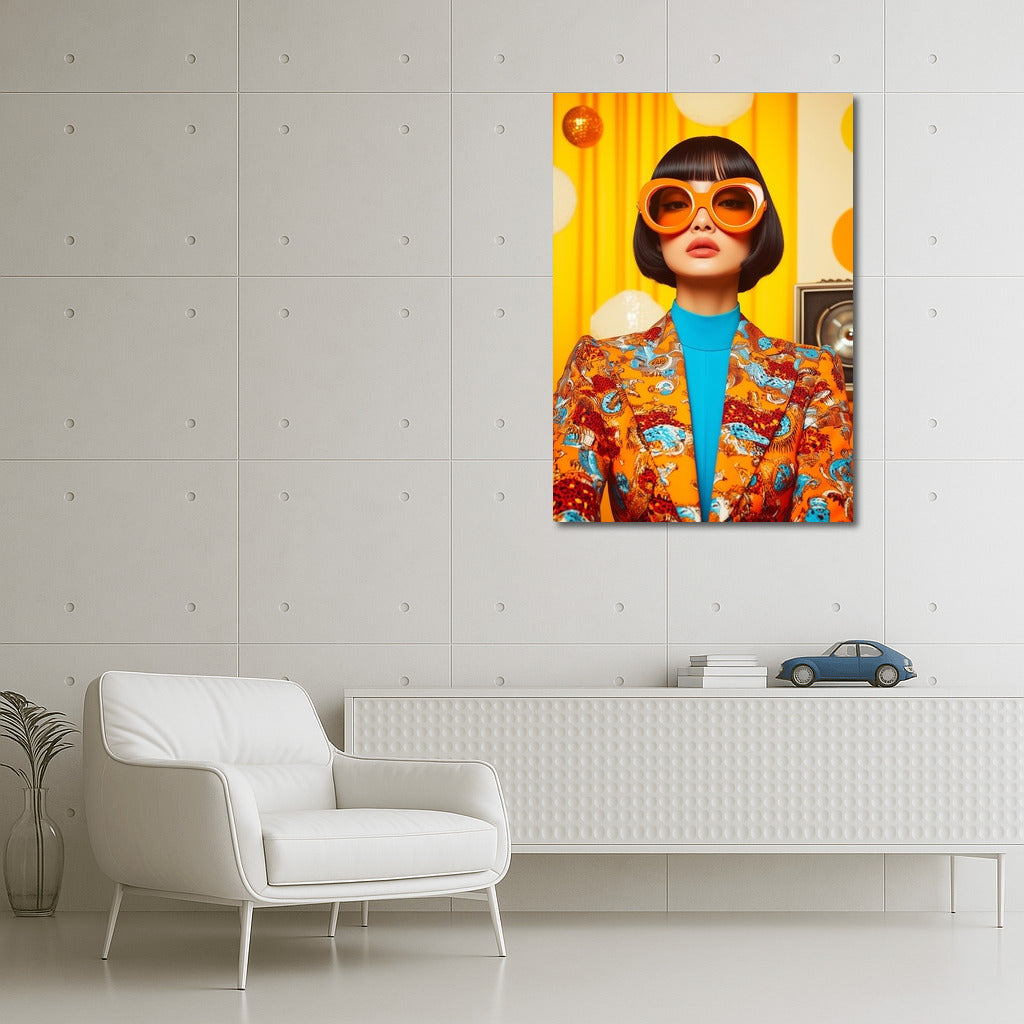 Orange Look: 70s Style in Faces