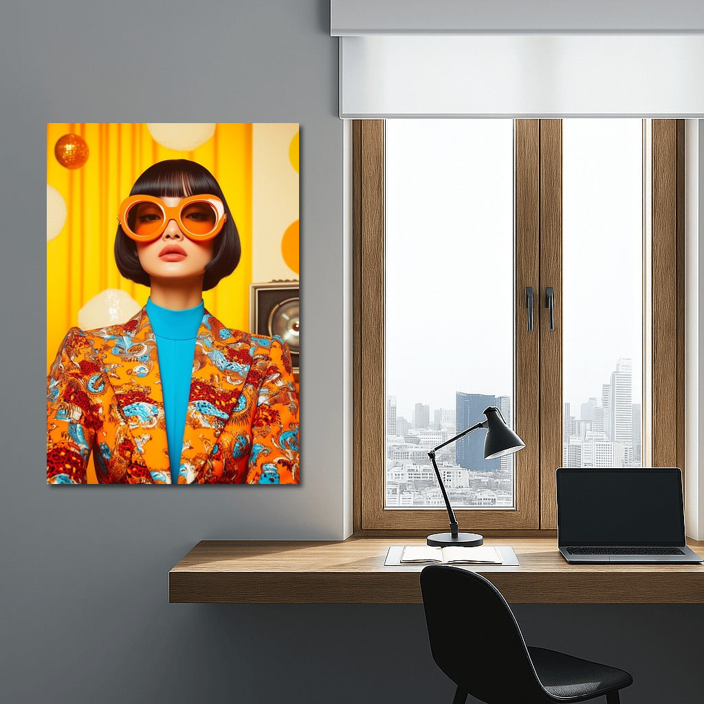 Orange Look: 70s Style in Faces