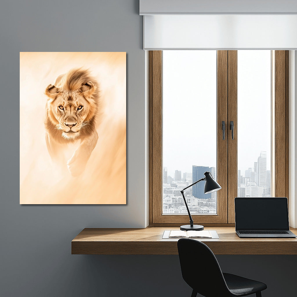 King of the Savannah: Majesty and Movement