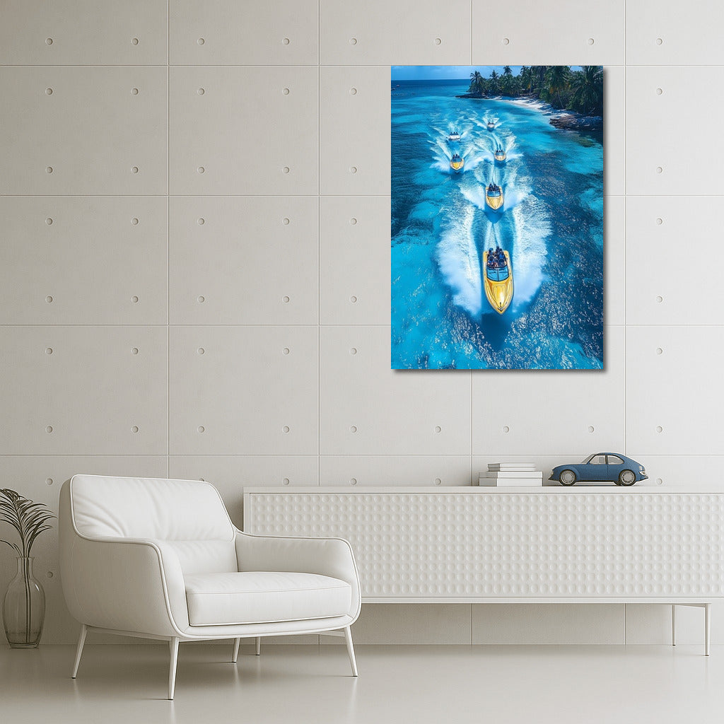 Whirlwind of Azure Waves