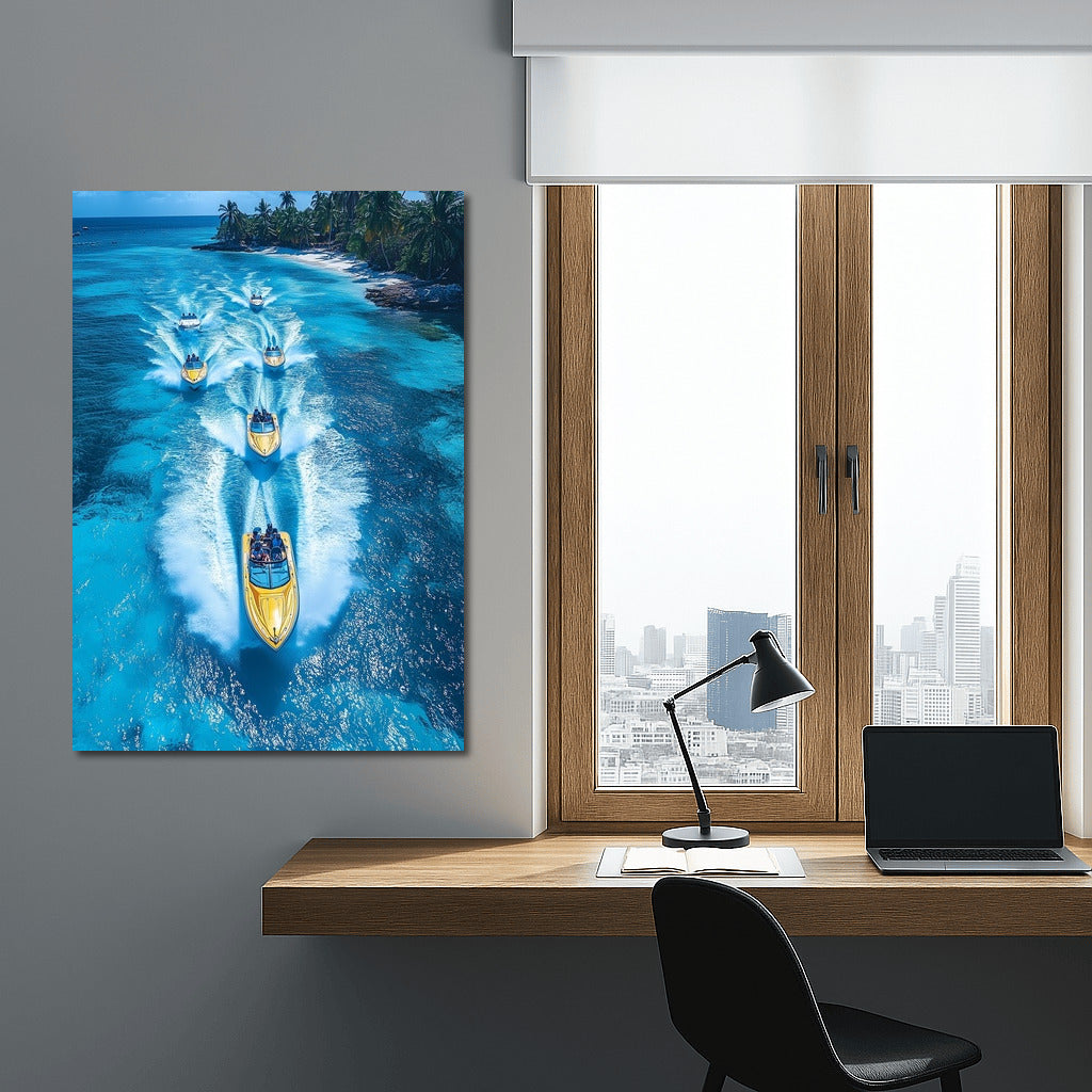 Whirlwind of Azure Waves