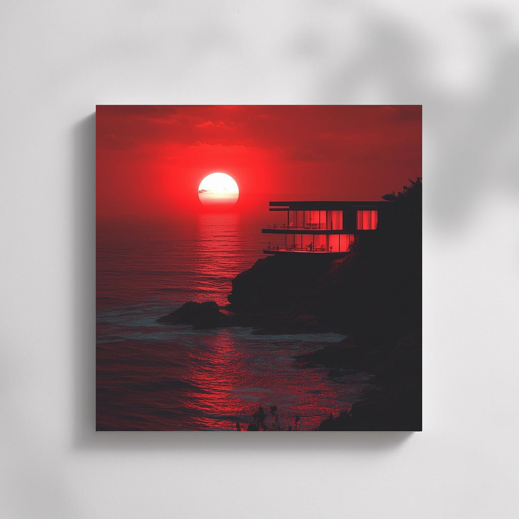 Rock in the Sunset's Embrace