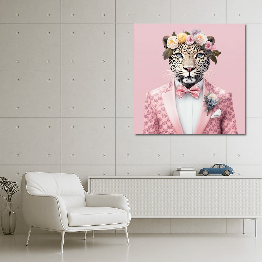 Pink Chic: Leopard in Flowers