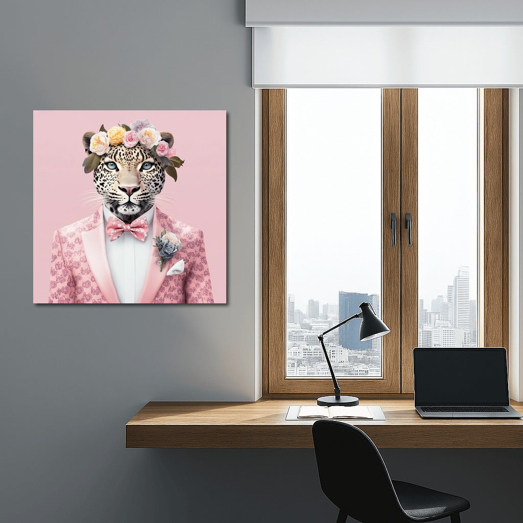Pink Chic: Leopard in Flowers