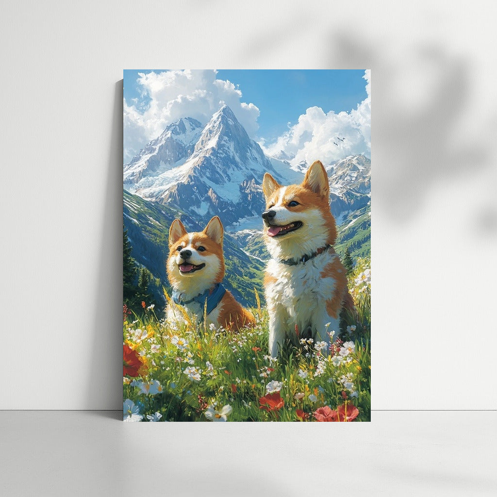 Corgi in the Alpine Symphony