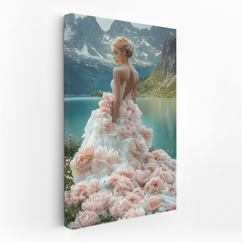 Flower Nymph at the Mirror of the Mountains