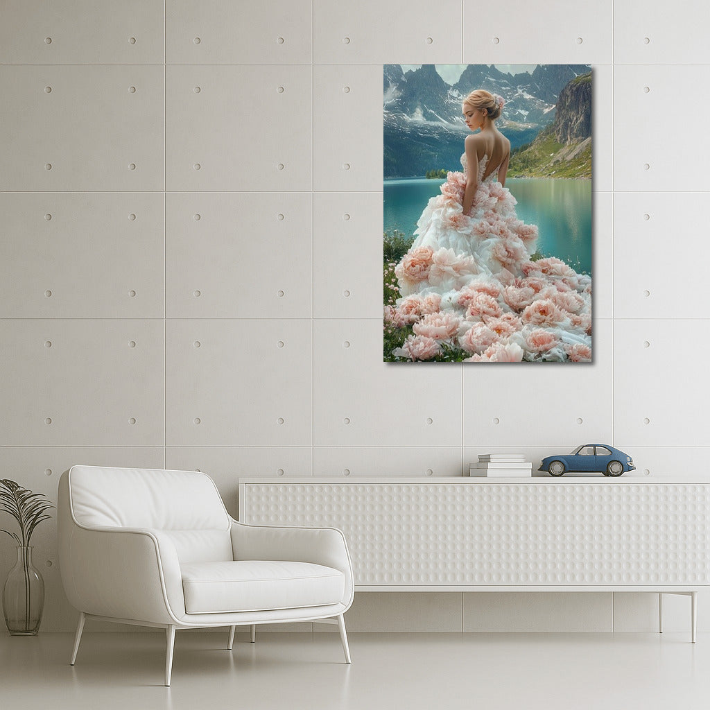 Flower Nymph at the Mirror of the Mountains