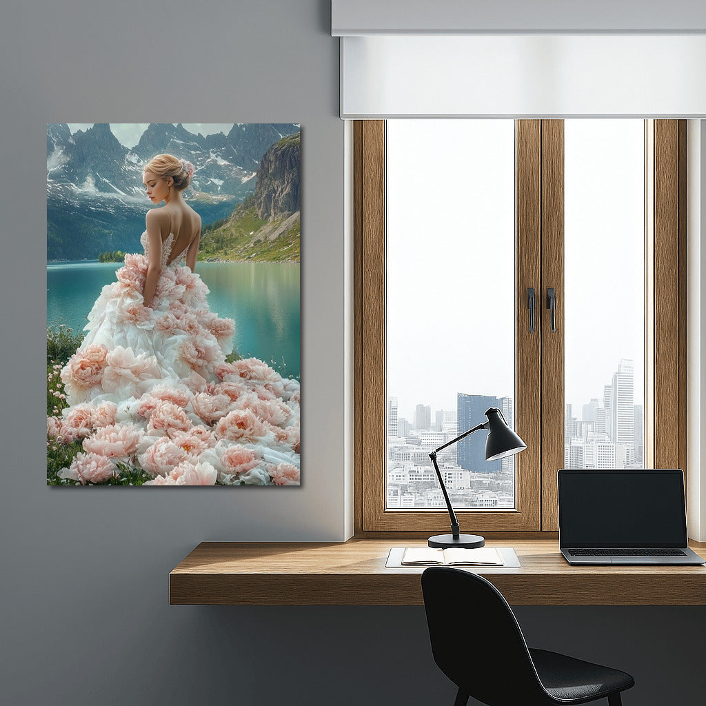 Flower Nymph at the Mirror of the Mountains