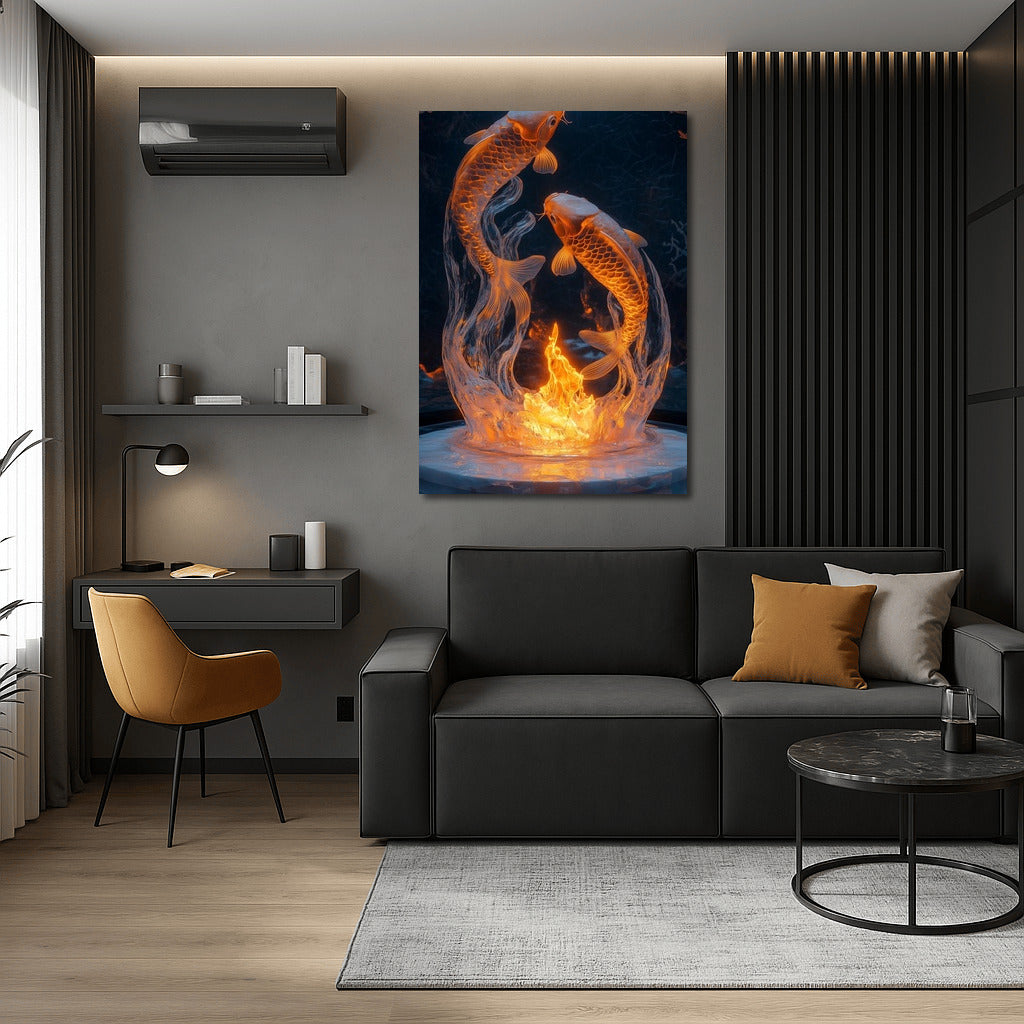 Fiery Ballet of Fishes