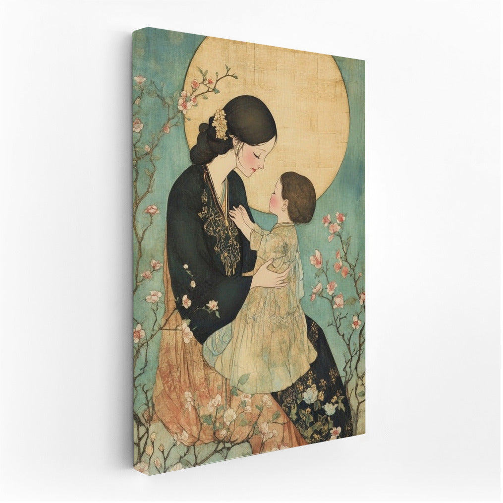 Flower Muse in a Golden Halo