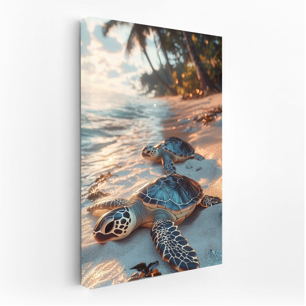 Dawn Swimming of the Turtles