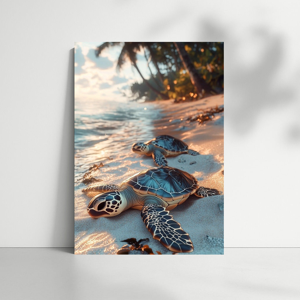 Dawn Swimming of the Turtles