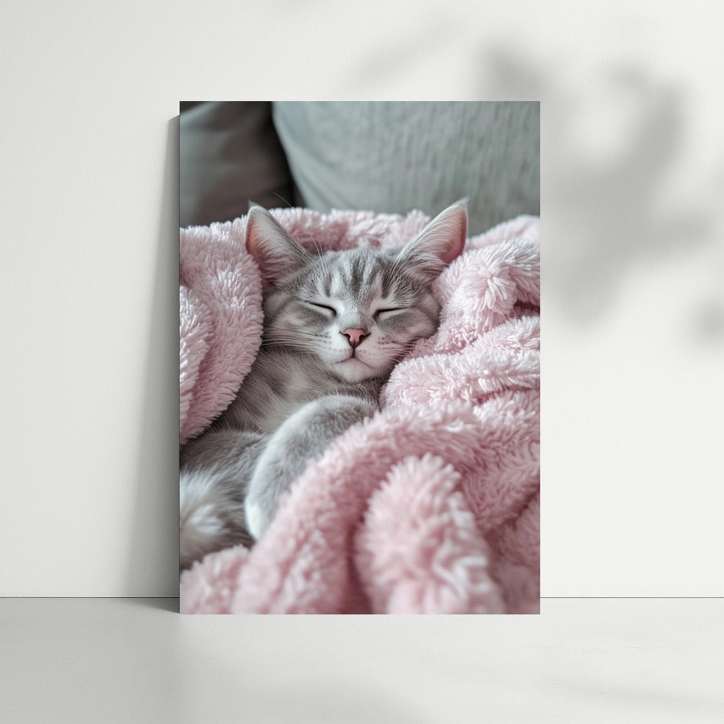 Pink Cocoon: The Comfort of Cat Tenderness