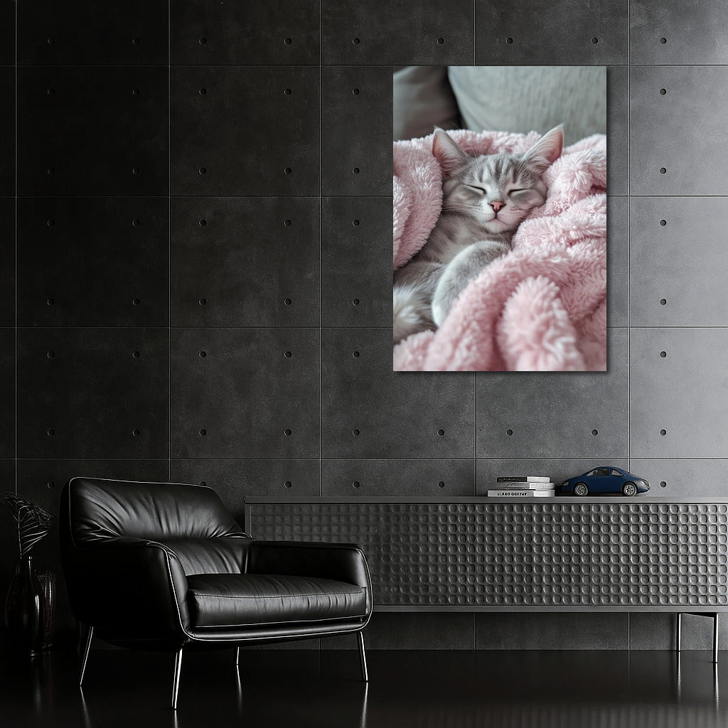 Pink Cocoon: The Comfort of Cat Tenderness