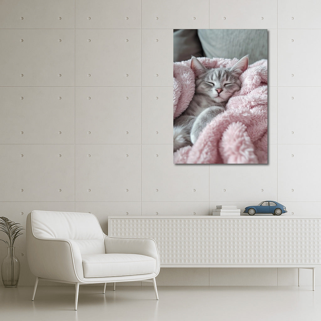 Pink Cocoon: The Comfort of Cat Tenderness
