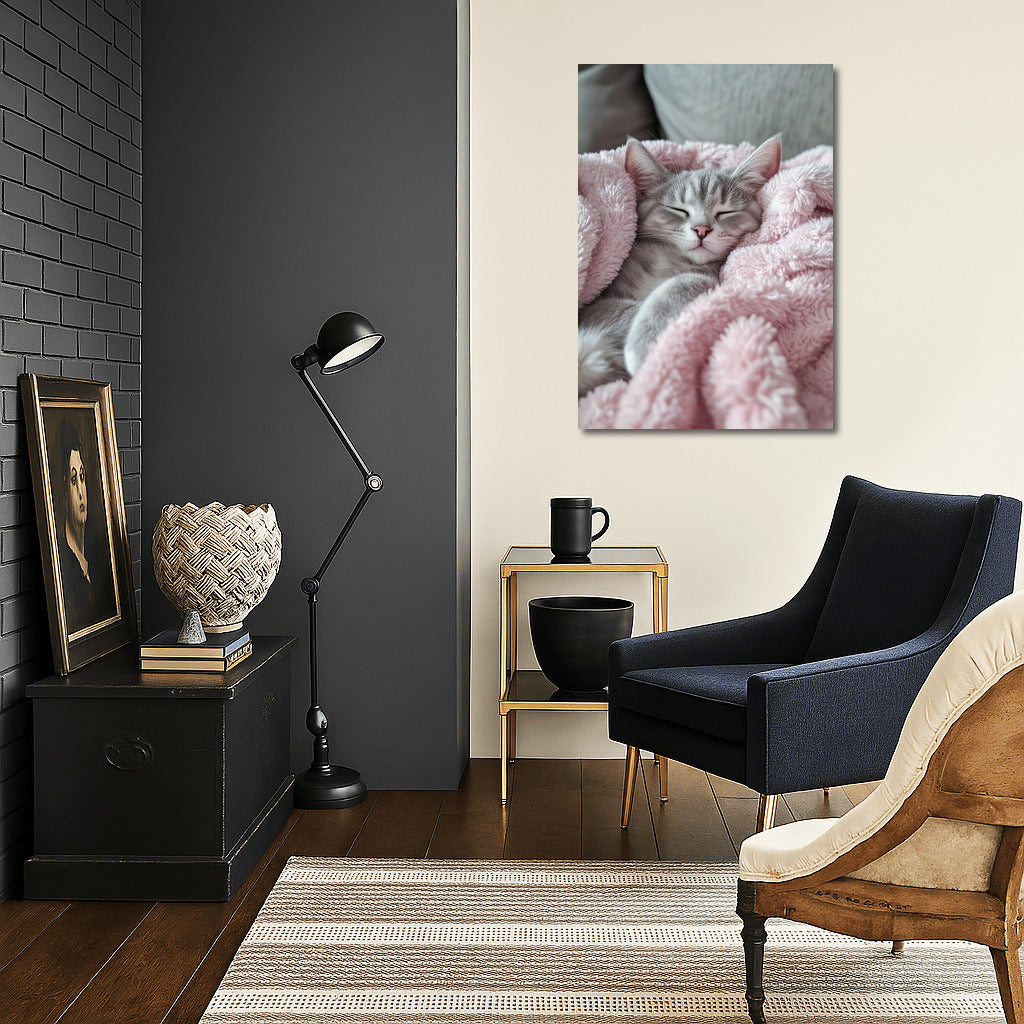 Pink Cocoon: The Comfort of Cat Tenderness