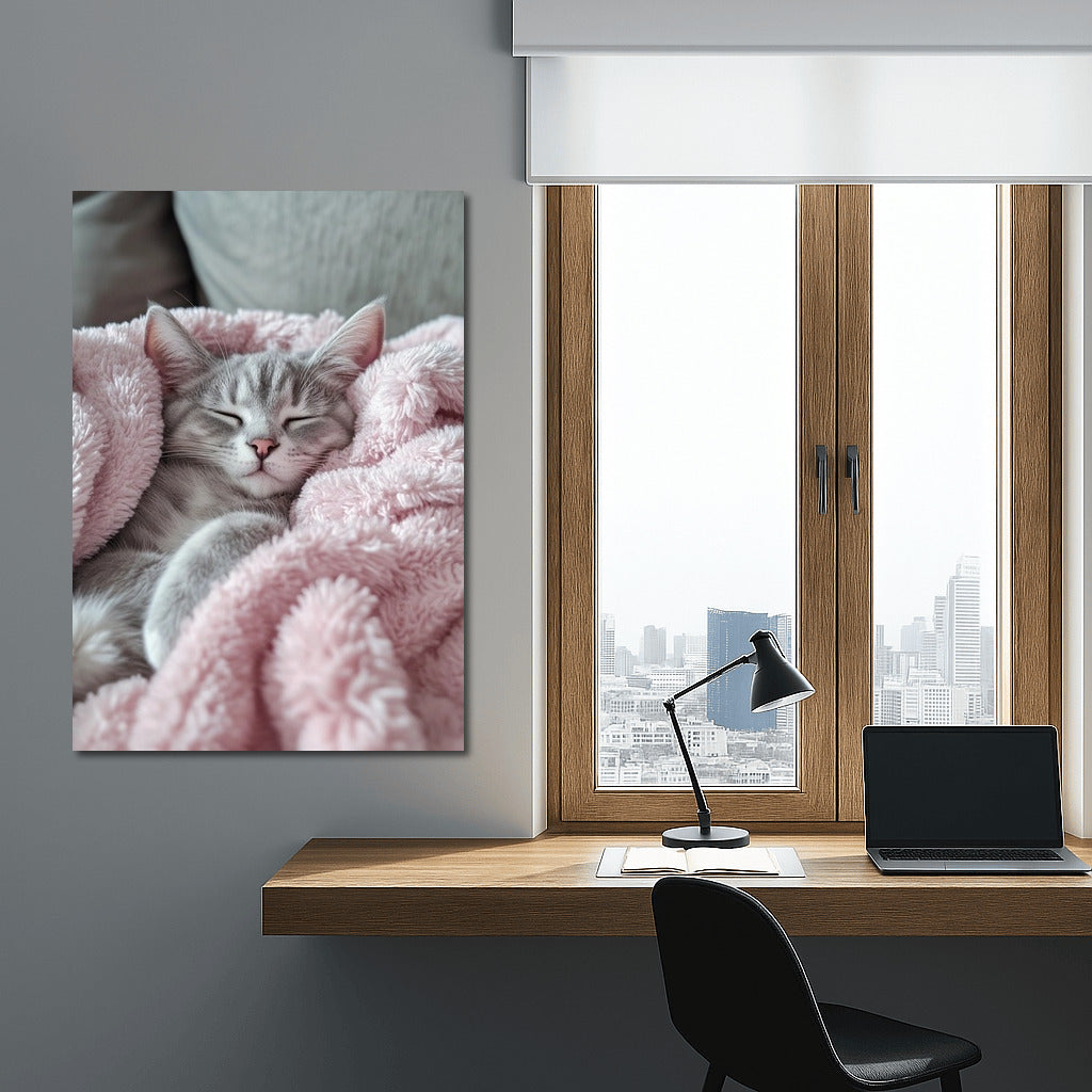 Pink Cocoon: The Comfort of Cat Tenderness