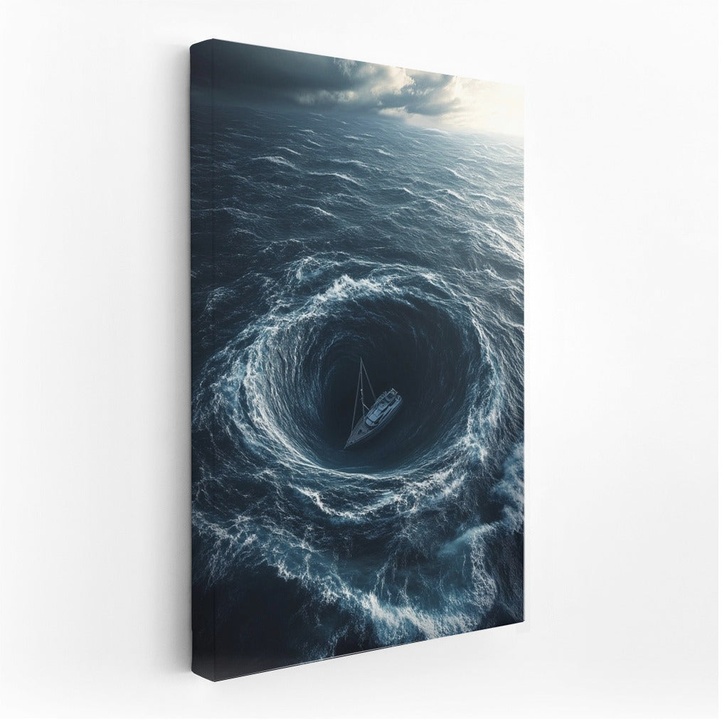Whirlpool of Destiny: Sailboat in the Storm