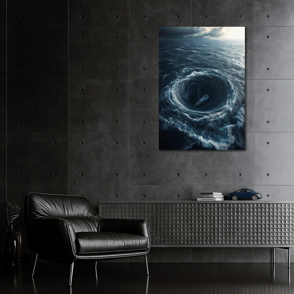 Whirlpool of Destiny: Sailboat in the Storm