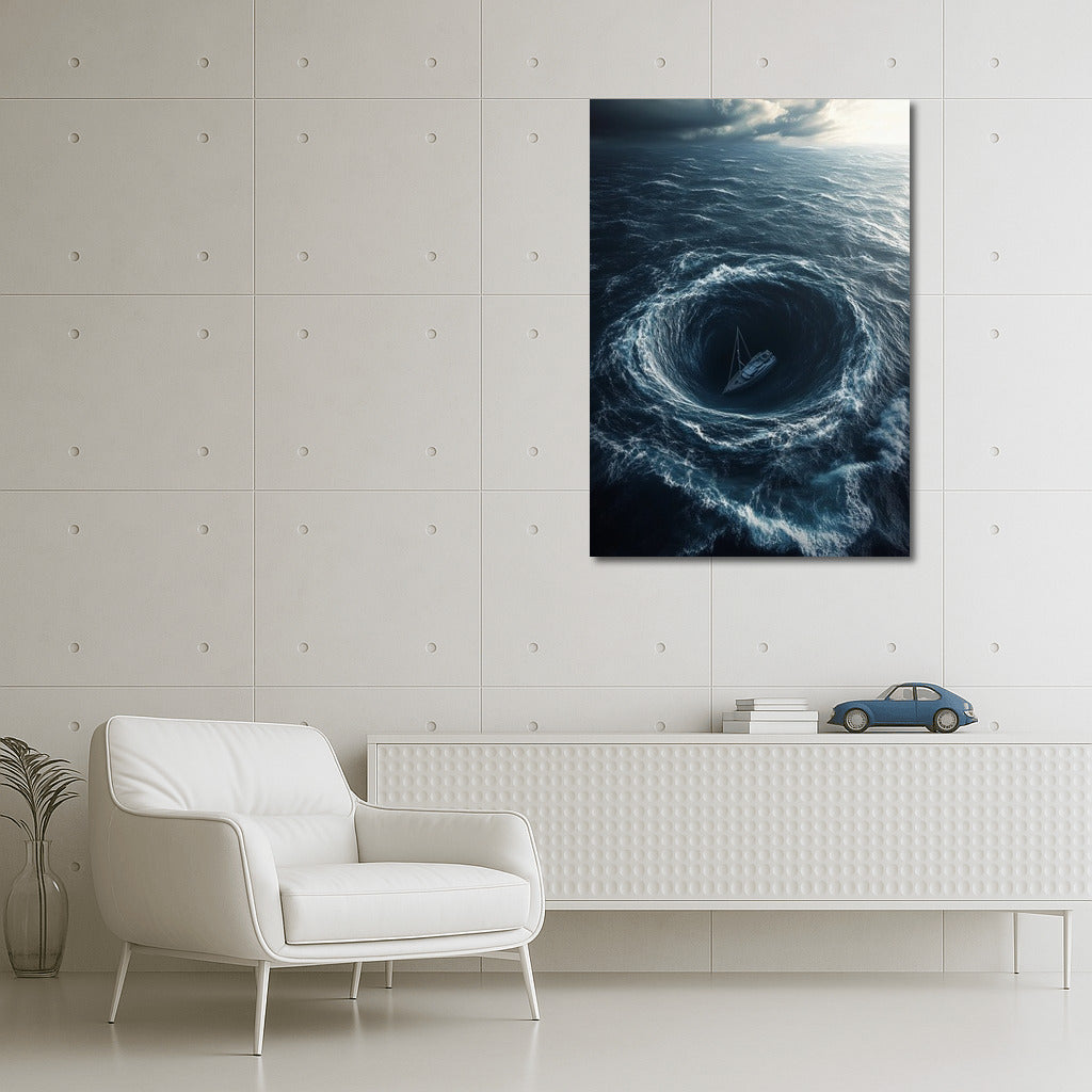 Whirlpool of Destiny: Sailboat in the Storm