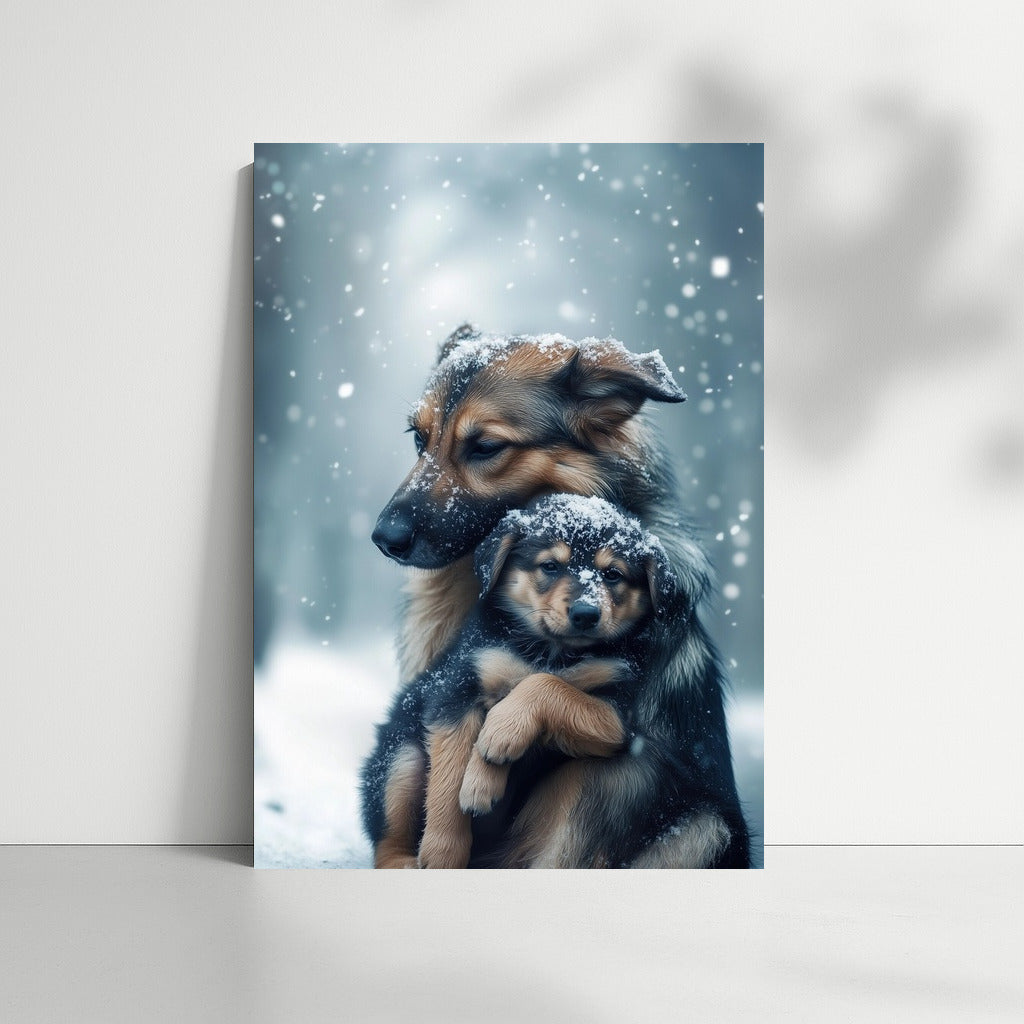 Paws in a Snow Tale